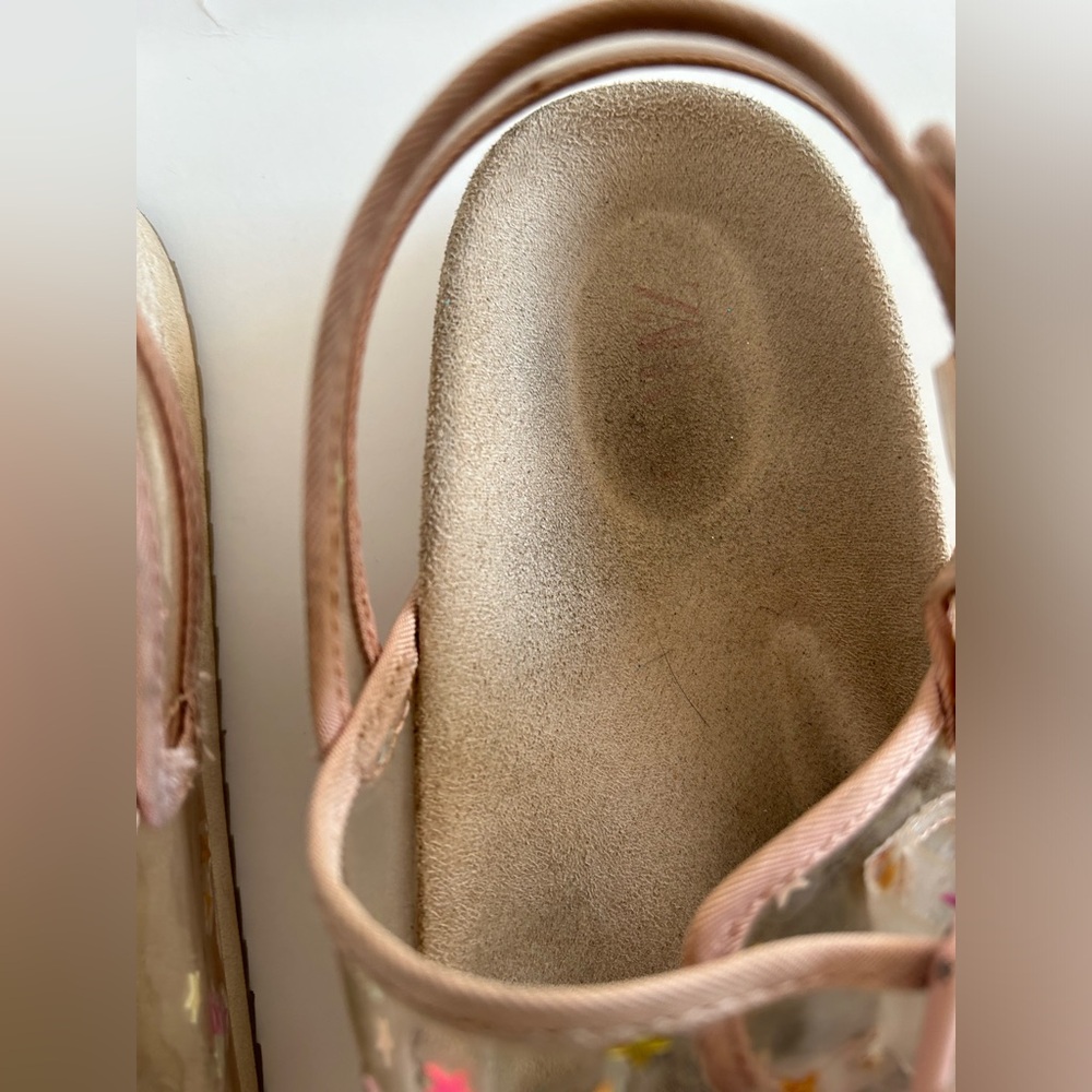 Zara Pink Transparent Star Accent Kids Sandals - Picture 8 of 14